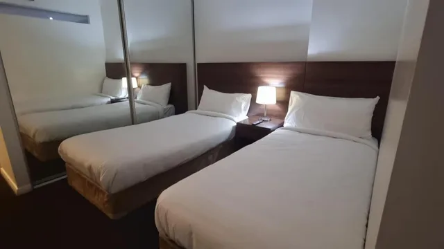 شقة استوديو تنفيذية بسريرين منفصلين بشرفة، Apx World Square Apartments 1/7