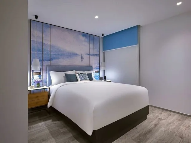 جناح استوديو بسرير كوين بمطبخ صغير، Lanson Place Winsland Residences 1/3