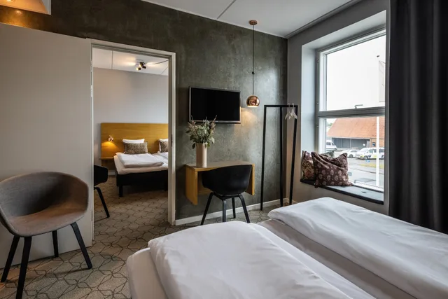 غرفة متصلة عائلية بسريرين مزدوجين، Aalborg Airport Hotel 1/3