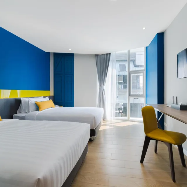غرفة متصلة سوبيريور بسريرين منفصلين، Hotel Tranz 1/1