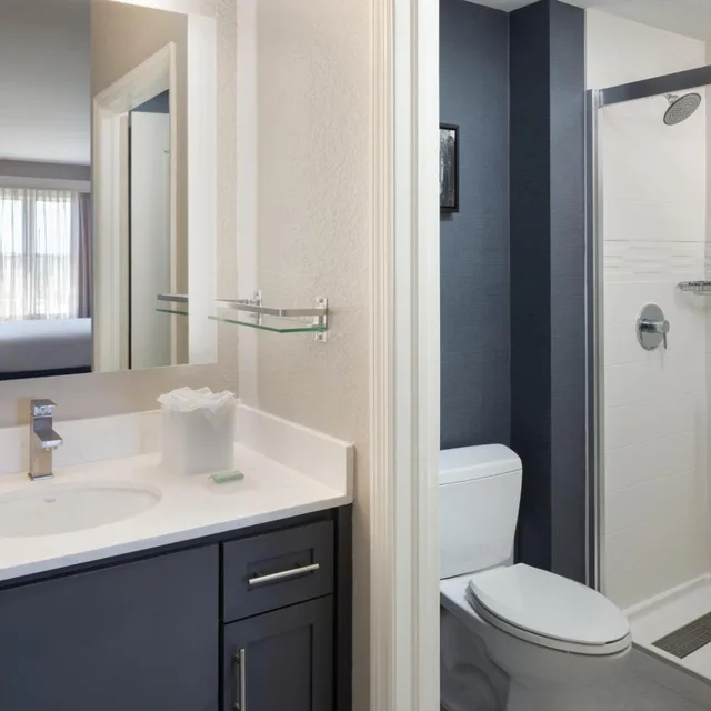 استوديو بسرير كينج مع أريكة بحوض استحمام لذوي الإعاقة، Residence Inn Tampa Suncoast Parkway at NorthPointe Village 2/5