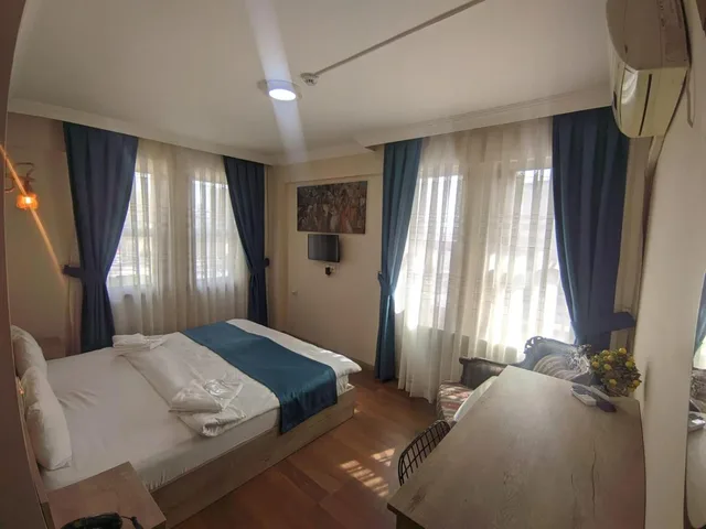 غرفة ديلوكس بسرير مزدوج بإطلالة على البحر، Rumeli Konak Butik Otel 1/10