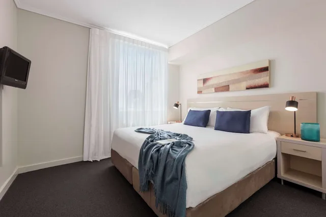 شقة بسرير كوين بغرفة نوم واحدة، Oaks Brisbane Casino Tower Suites 1/3