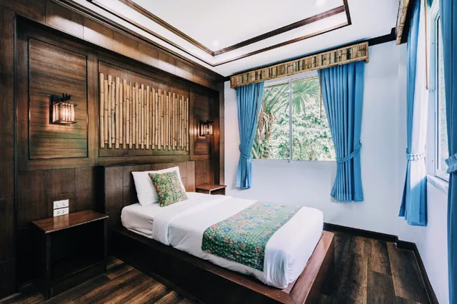 غرفة عائلية بسرير كينج وسرير فردي بإطلالة على الحديقة، Railay Phutawan Resort 4/10