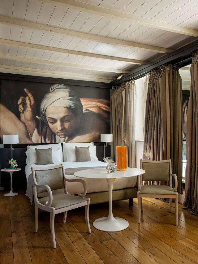غرفة بسرير مزدوج بإطلالة، Villa Agrippina Gran Melia (ex Gran Melia Roma) 1/10