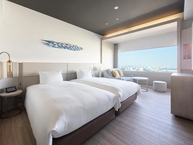 غرفة ديلوكس بسريرين منفصلين مع أريكة، Mitsui Garden Hotel Yokohama Minatomirai Premier 1/6