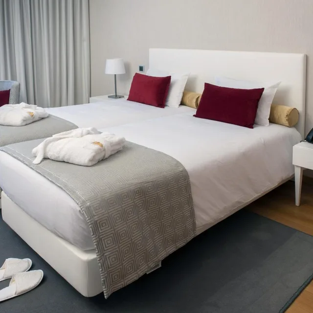 غرفة بسريرين منفصلين بشرفة، Hotel Parque Serra Da Lousa 2/7