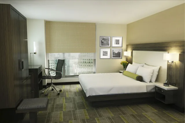 Room, King Bed, Partial Times Square View، Hilton Garden Inn New York/Times Square Central 1/10