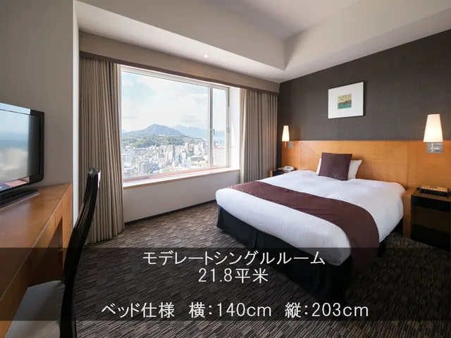 غرفة قياسية بسرير كوين، Hotel Nikko Oita Oasis Tower 4/6