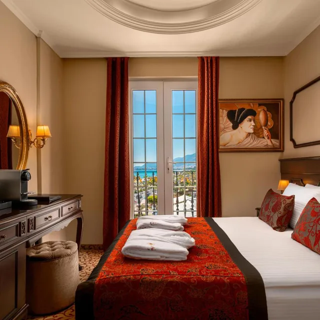 غرفة بسرير مزدوج بإطلالة على البحر، Antique Roman Palace - Adults Only Ultra All Inclusive 2/10