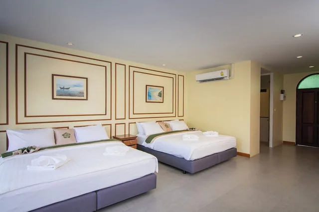 غرفة عائلية بسريرين مزدوجين بإطلالة على الحديقة، Baan Imm Sook Resort 3/10