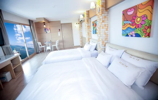 غرفة ديلوكس ثلاثية بإطلالة على البحر، Bay Resort Tongyeong 4/5
