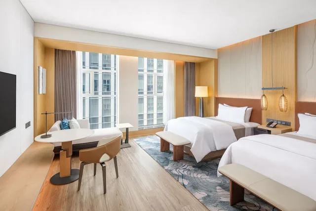 غرفة بريميير بسريرين مزدوجين، The Westin Wuhan Hanyang 4/6