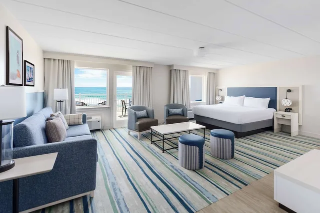 Studio, Suite, King Bed, Ocean Front، Hilton Garden Inn Ocean City Oceanfront 1/2