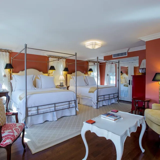 غرفة رباعية بإطلالة على الحديقة، Saybrook Point Inn, Marina & Spa 2/2