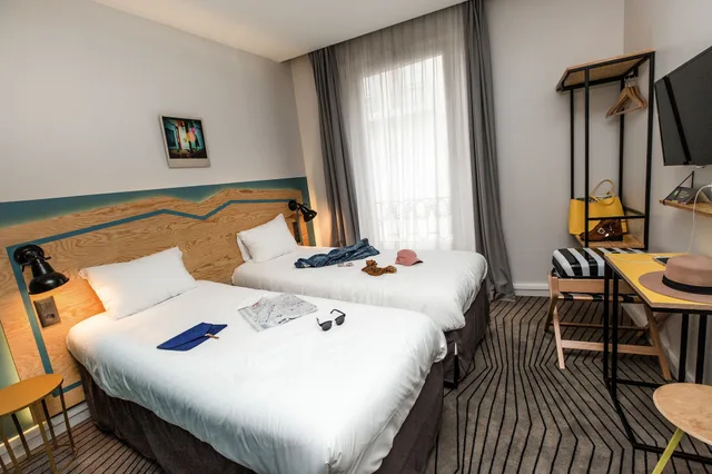 غرفة قياسية بسريرين منفصلين مع أريكة، Ibis Styles Paris Nation Porte de Montreuil 5/10