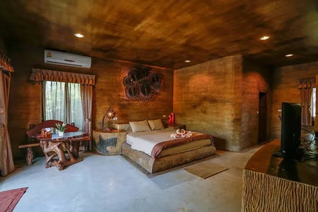 غرفة ديلوكس بسرير مزدوج، Timberland And Fruit Resort 3/10