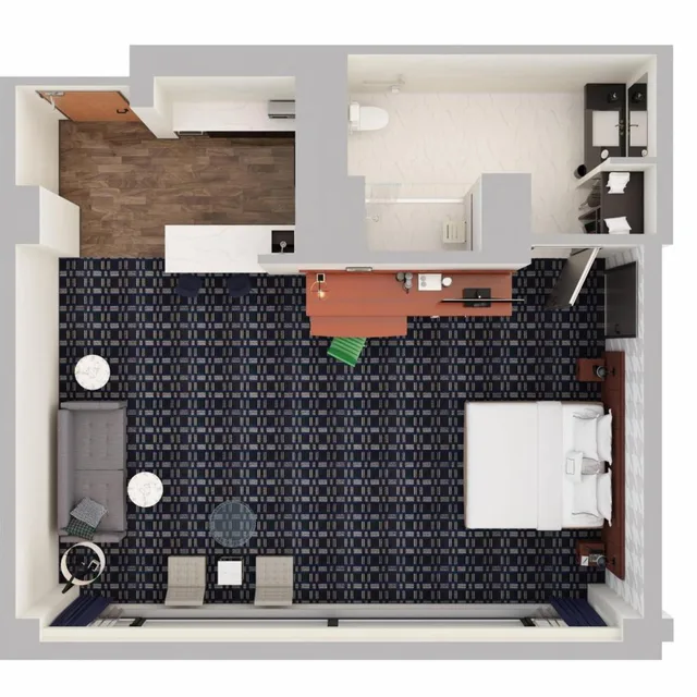 Hospitality, Suite, Sofa، Courtyard Arlington Crystal City/Reagan National Airport 7/8
