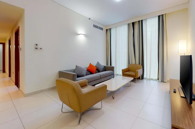 غرفة بسريرين مزدوجين بغرفتي نوم، Aparthotel Adagio Abu Dhabi Al Bustan 5/10