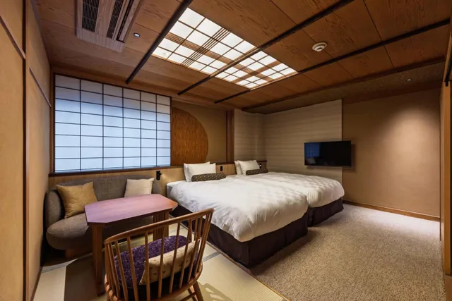 Semi Room, Economy, 2 Semi Double Beds, No Window، Sakanoue 2/3