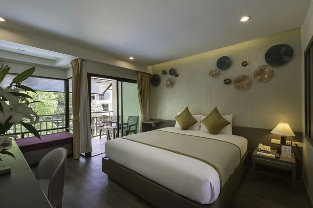 غرفة ديلوكس بسرير مزدوج، Chanalai Flora Resort 3/7
