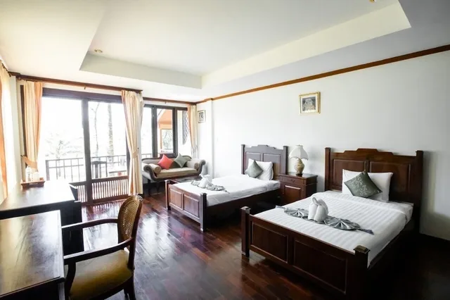 Room, Twin Beds, Beach Front, Sea View، Kooncharaburi Resort & Spa 1/5