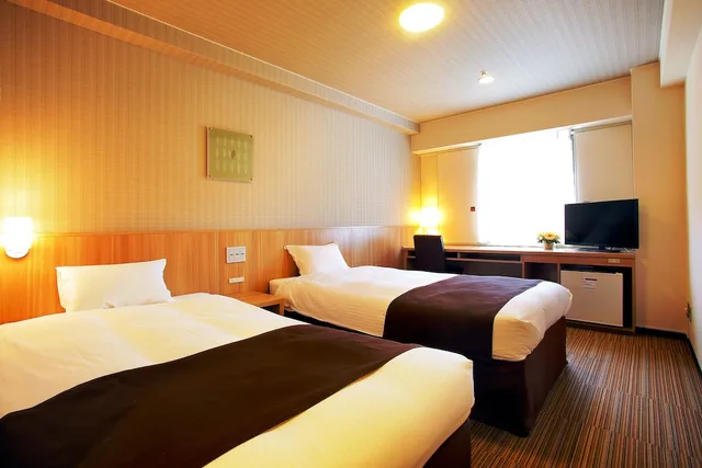 غرفة قياسية بسريرين منفصلين لغير المدخنين (18.5 م²)، Nest Hotel Sapporo Ekimae 1/1