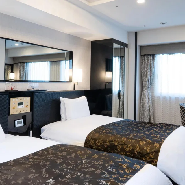 غرفة ديلوكس بسريرين منفصلين، APA Hotel Akihabara Ekihigashi 1/4