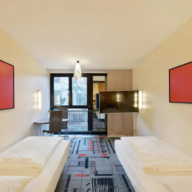 غرفة بسرير مزدوج أو سريرين منفصلين، Hotel Wiehberg 6/10