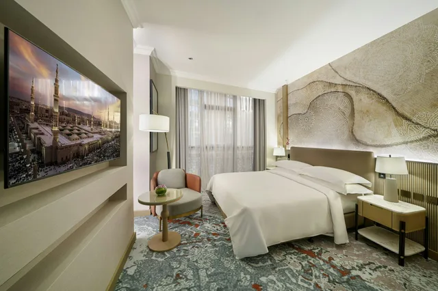 غرفة بسرير كينج بإطلالة على المدينة، المناخة روتانا المدينة(Al Manakha Rotana Madinah) 1/2