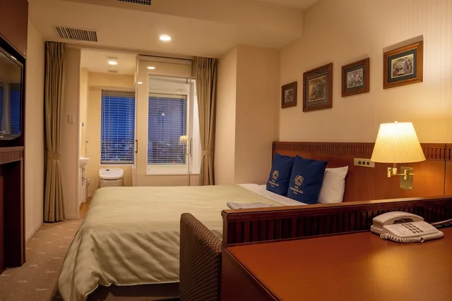 غرفة بزنس بسرير مزدوج بإطلالة بحوض استحمام، Hotel Boston Plaza Kusatsu 6/8