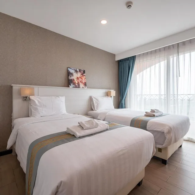 غرفة بسريرين منفصلين، Sonia Residence Pattaya 1/10