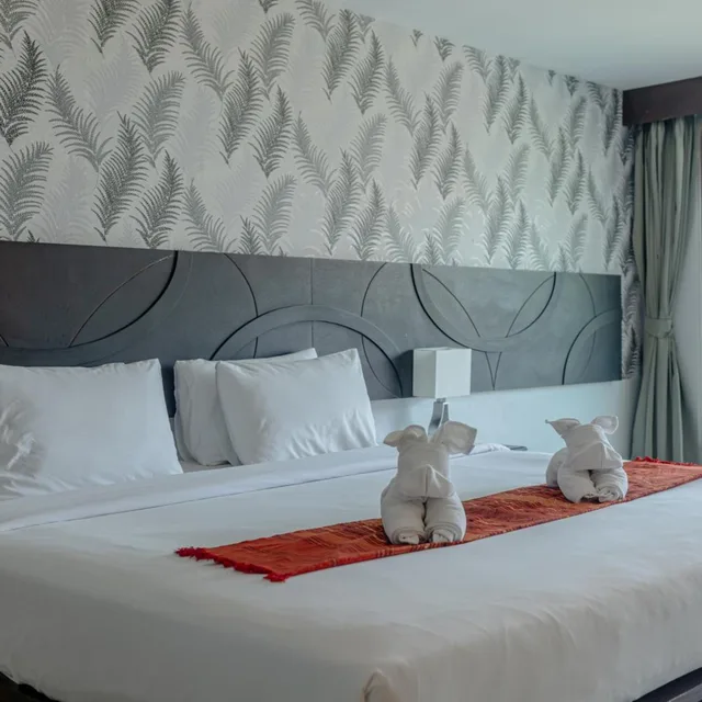 غرفة ديلوكس بسرير مزدوج أو سريرين منفصلين، Pattawia Resort Spa 6/10