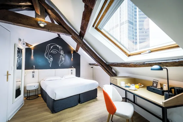غرفة سوبيريور بإطلالة على المدينة، Hotel Montparnasse Saint Germain 2/7