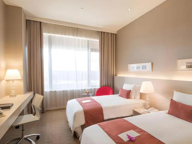 غرفة ديلوكس بسريرين مزدوجين، Hotel Riverview Taipei 1/1