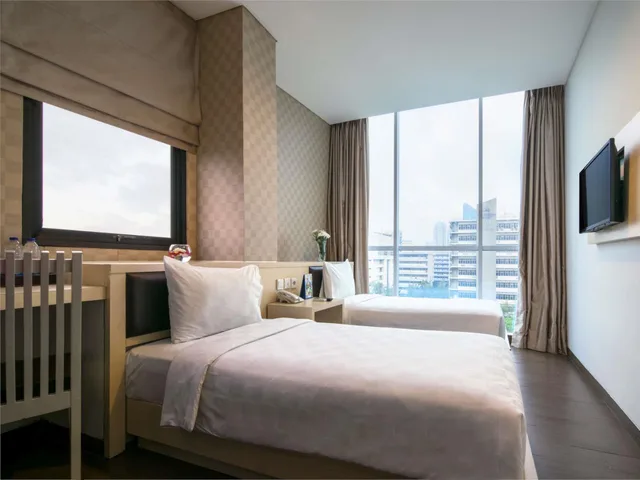 غرفة ديلوكس بإطلالة على المدينة، Hotel 88 Grogol 1/1
