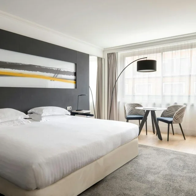 غرفة بسرير مزدوج أو سريرين منفصلين، Lyon Marriott Hotel Cite Internationale 2/10