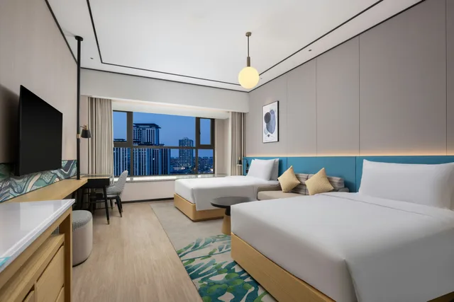غرفة بسريرين منفصلين في طابق مرتفع، Hilton Garden Inn Zhoukou Huaiyang 1/4