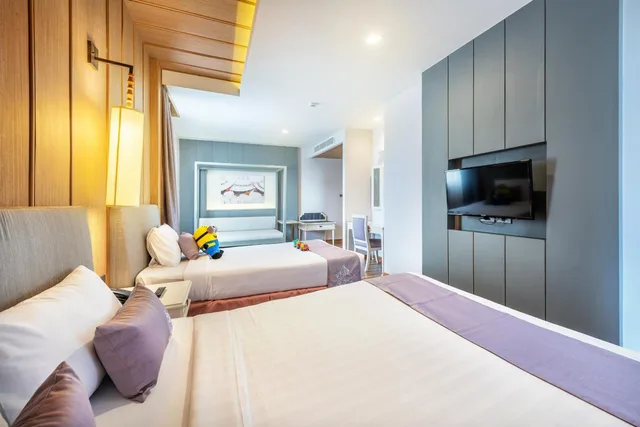 غرفة عائلية بسرير كينج وسرير فردي، Royal Rattanakosin Hotel 1/1