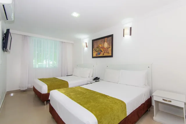 غرفة ثلاثية بسرير مزدوج وسرير فردي، Bocagrande Cartagena de Indias 8/10