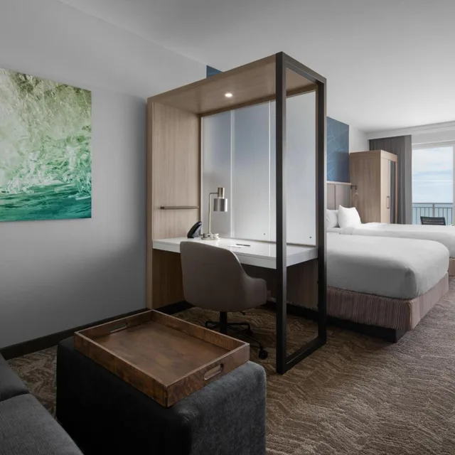 Suite, Queen Bed, Ocean Front, Sofa, Balcony, SpringHill Suites by Marriott Myrtle Beach Oceanfront 5/8