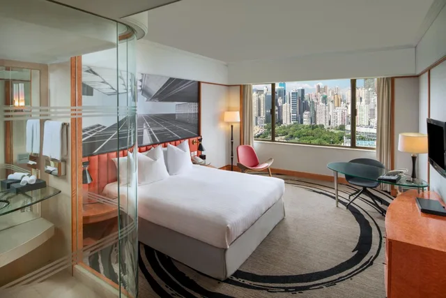غرفة ديلوكس بانورامية بسرير كينج بإطلالة، The Park Lane Hong Kong, Autograph Collection 4/6