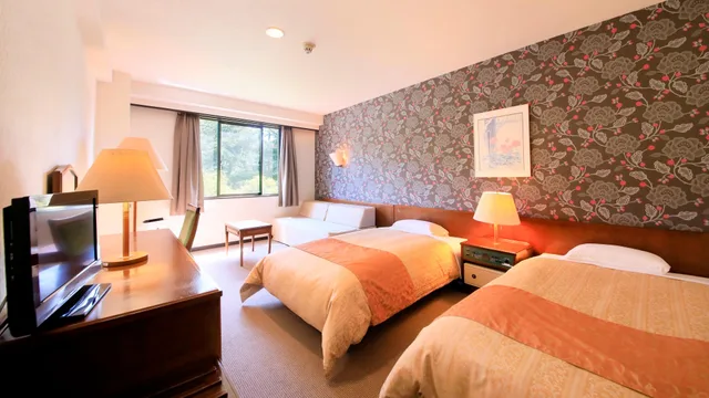 Pine, Economy, Twin Beds, Forest Side، Oarai Park Hotel 1/2