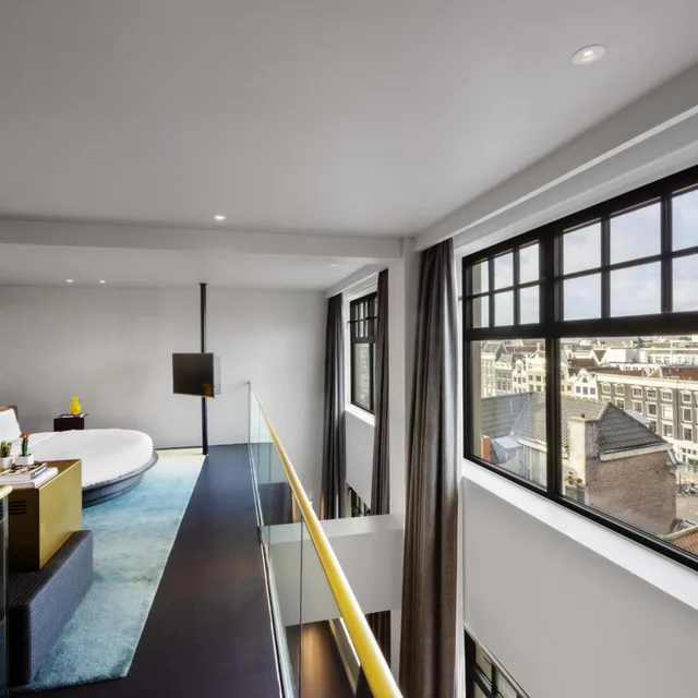 1 Bedroom, Bi Level, Penthouse, Suite, King Bed, Canal View، W Amsterdam 3/5