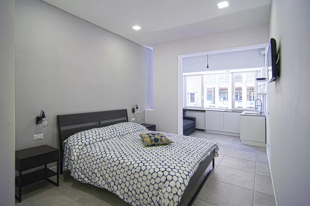 استوديو كومفورت بسرير كوين مع أريكة، Relais Castel Nuovo 1/5