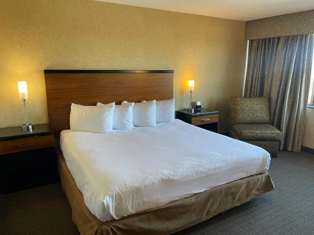 غرفة بسرير كينج بحوض استحمام لذوي الإعاقة، Quality Hotel Philadelphia Airport 2/4
