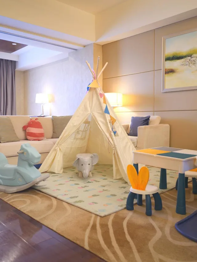 شقة عائلية بسريرين منفصلين وسرير كينج بغرفة نوم واحدة، The Imperial Mansion, Beijing Marriott Executive Apartments 7/7