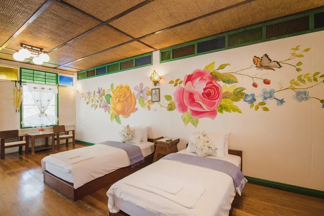 غرفة ديلوكس بسرير مزدوج أو سريرين منفصلين بشرفة، Baan Imm Sook Resort 6/9