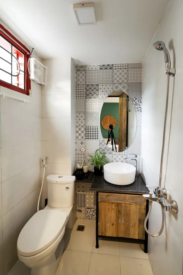 غرفة بسريرين منفصلين مع أريكة، Little Anh House 1/1