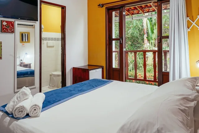 غرفة قياسية بسرير كينج بشرفة، Hotel Pousada Natureza 3/10